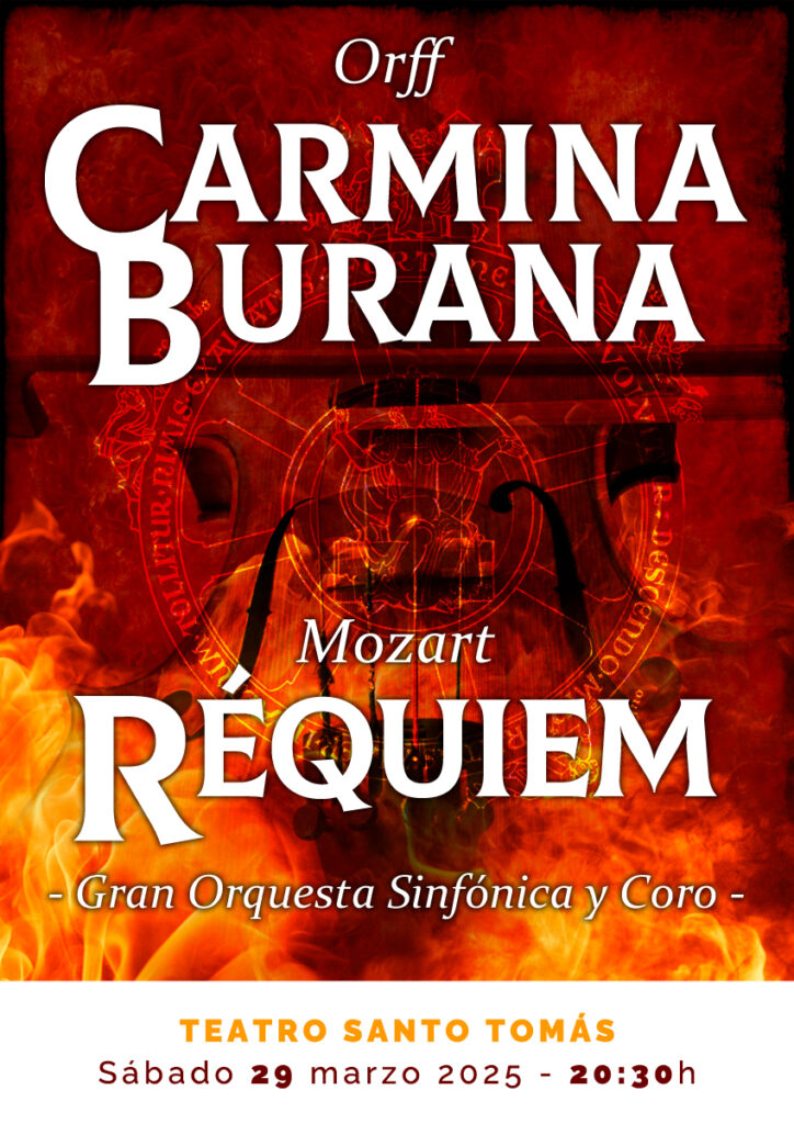 Creatividad del evento Carmina Burana y Réquiem.