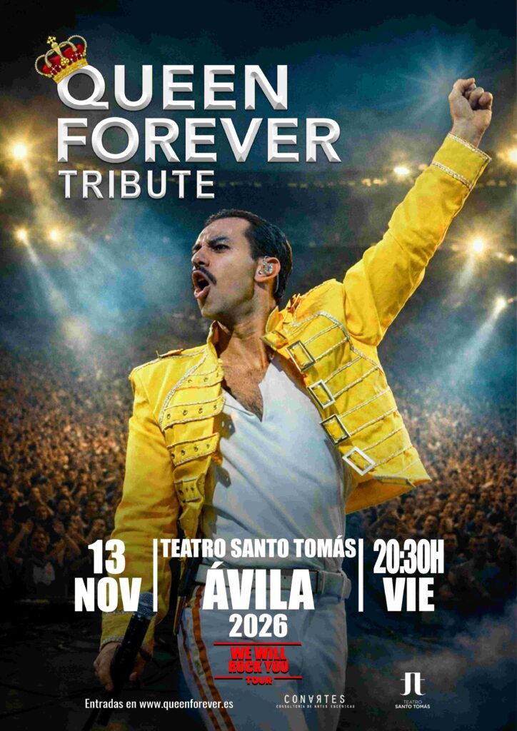 Creatividad del evento Queen Forever Tribute.